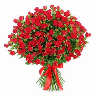 Розы Кустовые красные